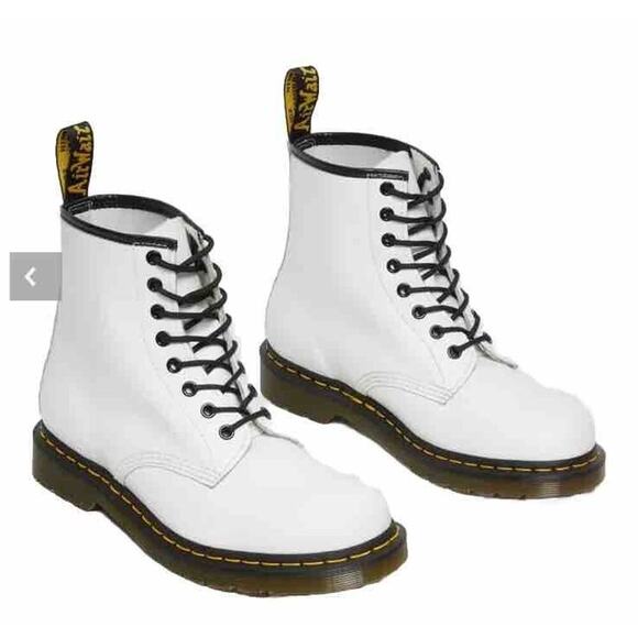 Dr. Martens Shoes - Dr. Martens Lace Up 1460Y Doc Combat Boots Women's Size US 6 Womens White